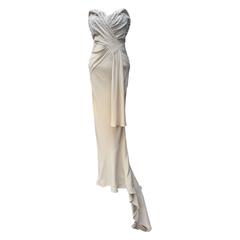 Spring 2008 Christian Dior Evening Gown in Ivory Silk