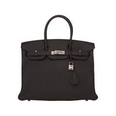 Hermes Black Togo Birkin 35cm Palladium Hardware