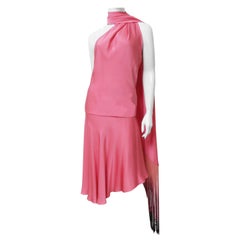 Alexander McQueen S/S 2008 Silk Halter Dress