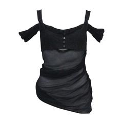 Alexander McQueen black bra top, c. 2004 9
