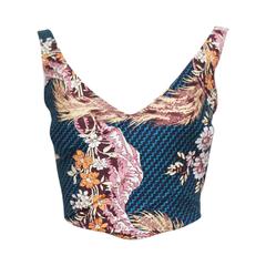 Vivienne Westwood cotton corset with oriental print, c. 1990s 7