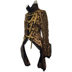 Vintage Couture Roberto Cavalli Geoffrey Cat Napoleon-Inspired Military Tail Coat