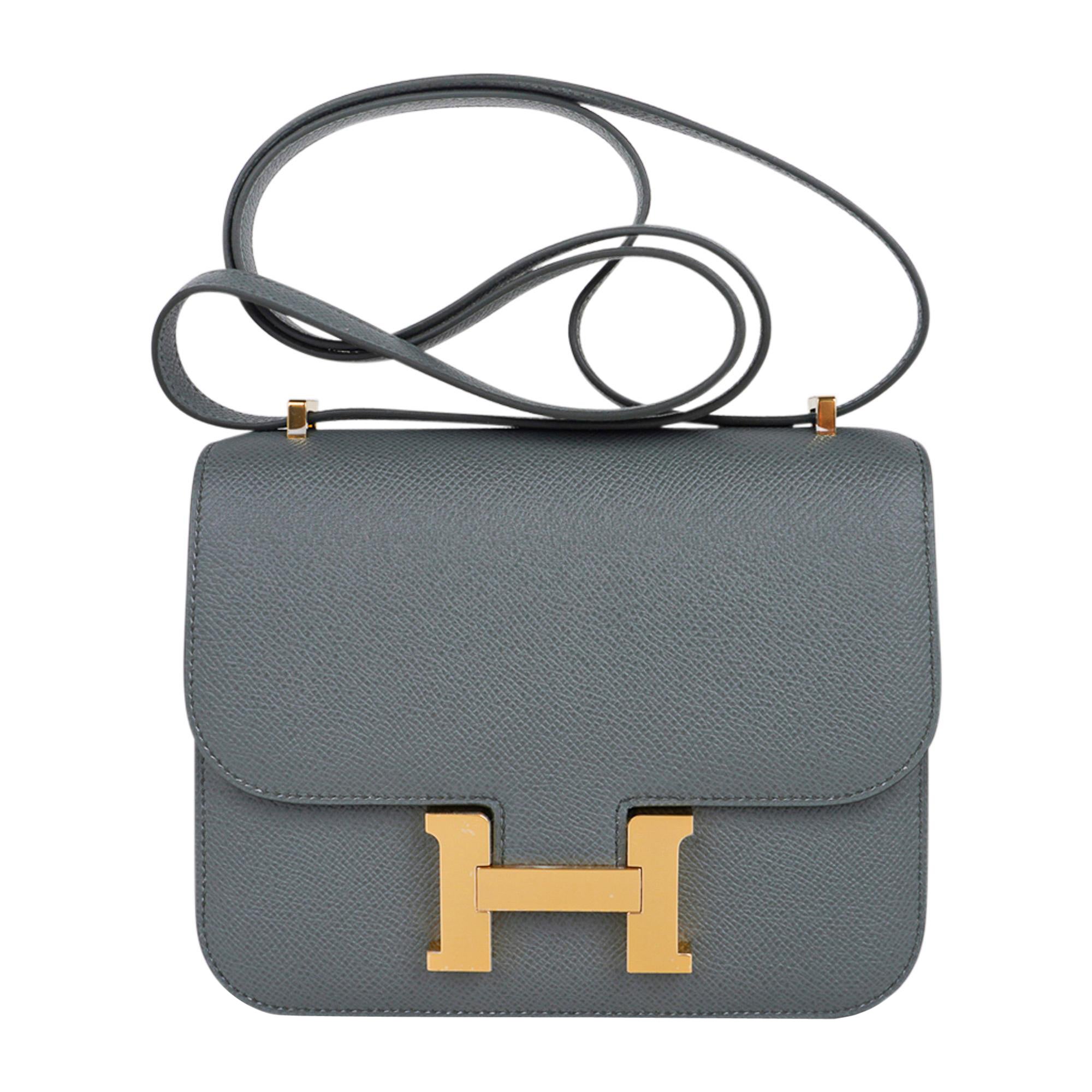 Hermes Constance Mini 18 Bag Vert Amande Gold Hardware Epsom Leather