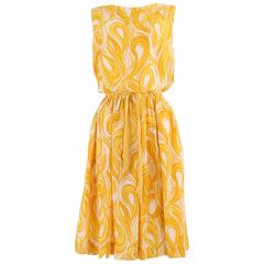 1950’s Daffodil Peek a Boo Bow Dress