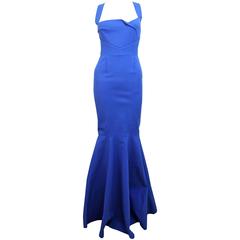 Roland Mouret Blue "Orpheus" Bandage Gown