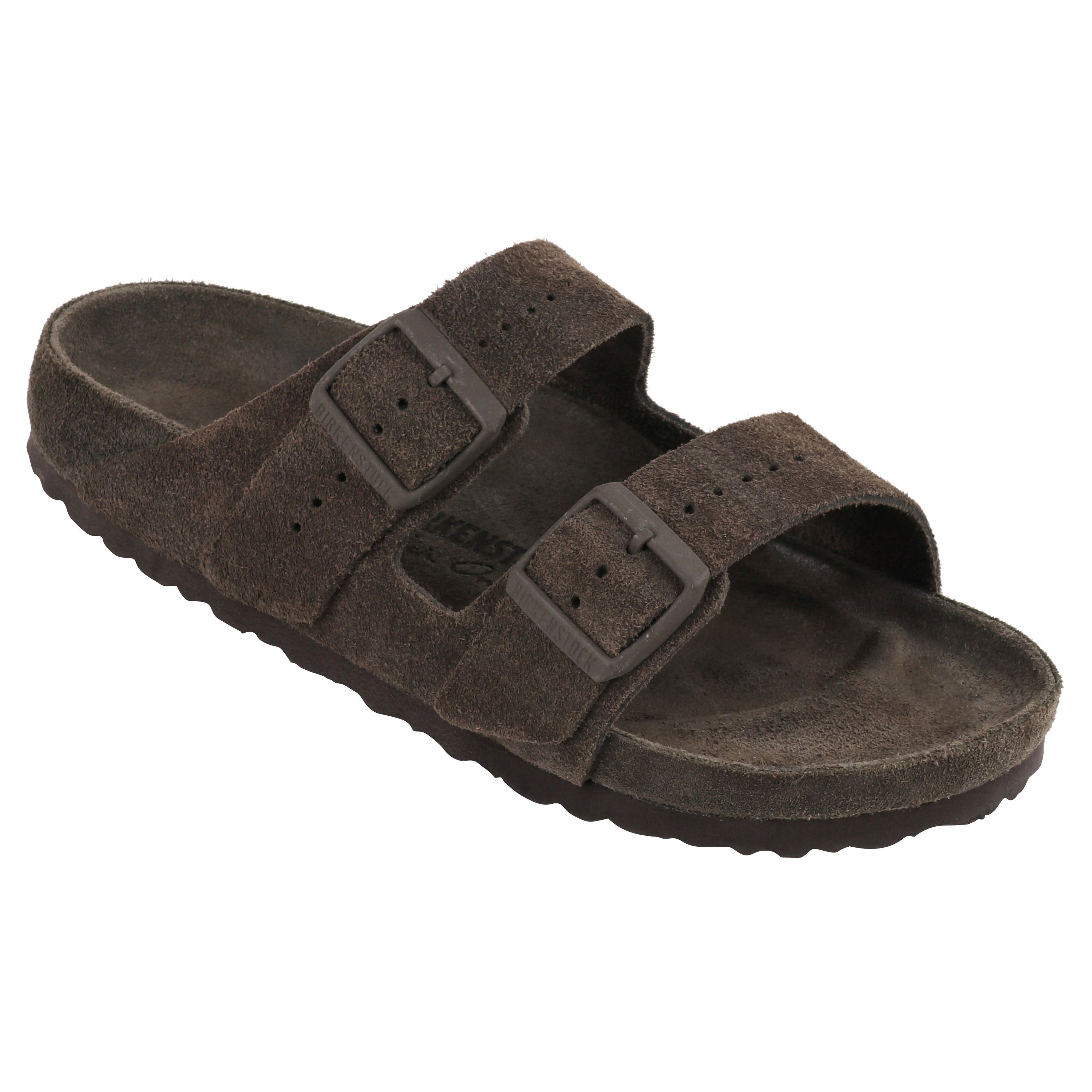 BIRKENSTOCK Rick Owens Two Strap Arizona Soft Suede “Velour Dust” Green  Sandals at 1stDibs