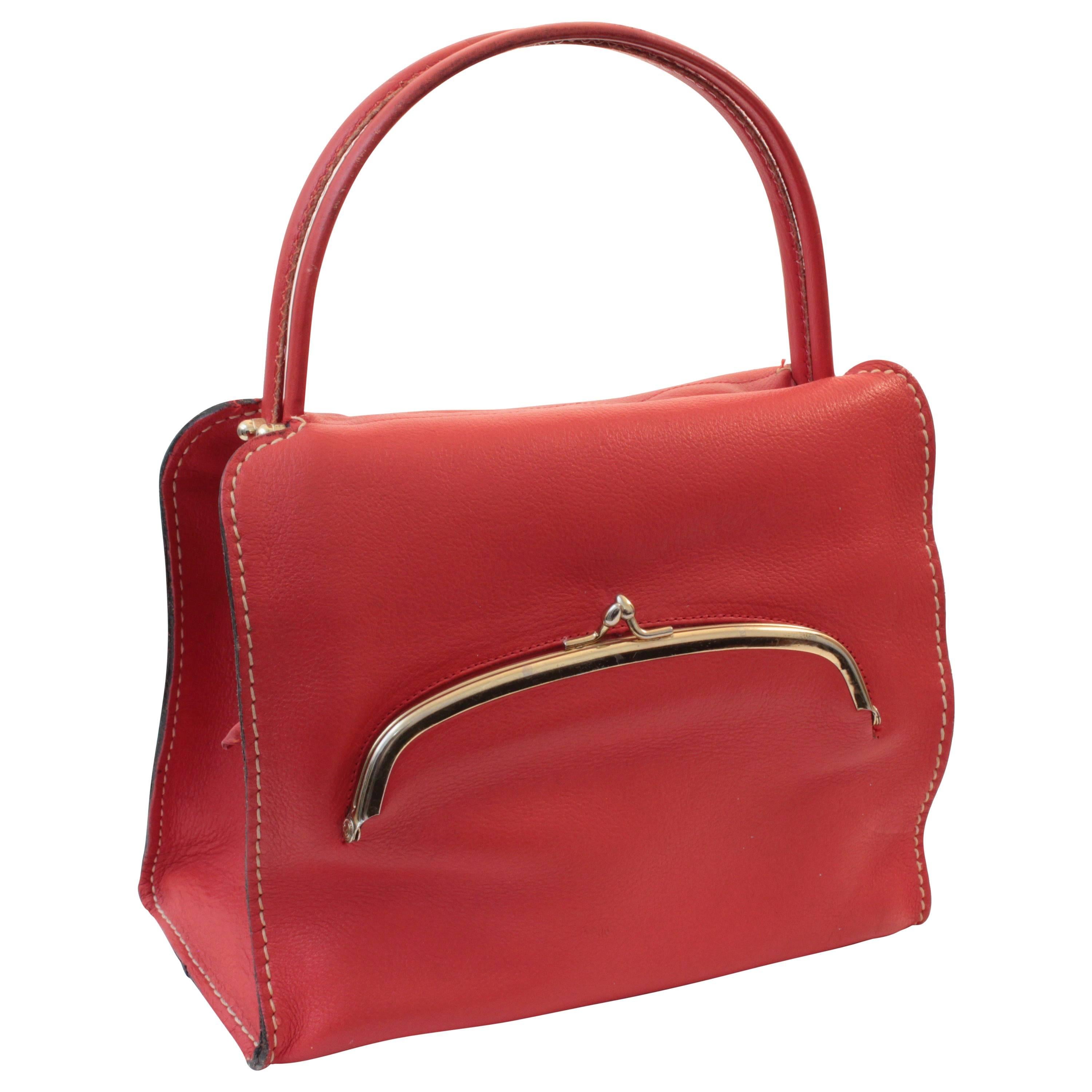 red leather purses sale