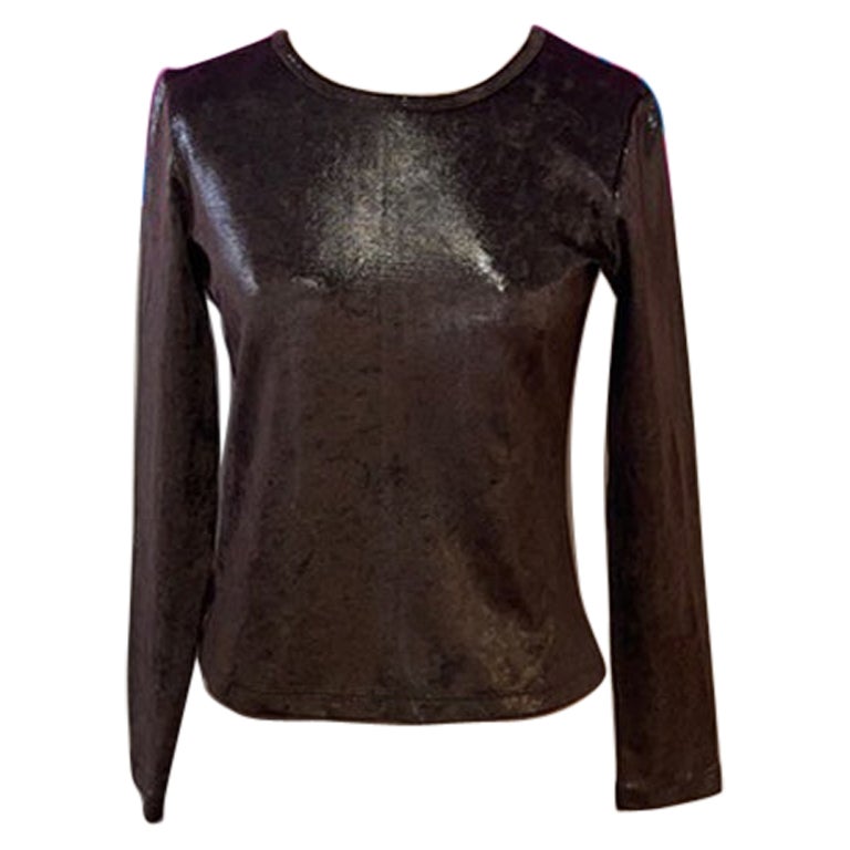 Moschino Cheap And Chic Brown Long Sleeve Top