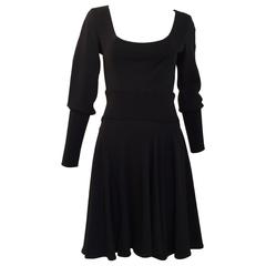 Vintage ALAIA black long sleeve sweater dress 7
