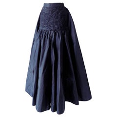1980s Valentino Museum piece black skirt at 1stDibs