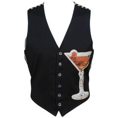 Retro Moschino Mens Cocktail Vest