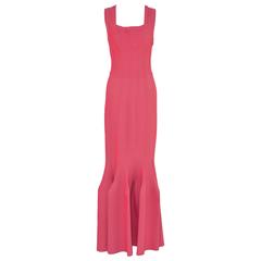 Azzedine Alaia Coral Pink Dress As Seen On Naomi Campbell And Alicia Keys 40 NEW