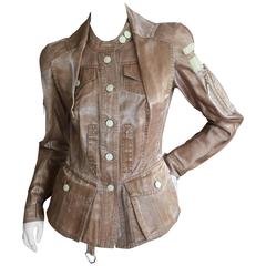 Dior Pearlized Cotton " Bar" Jacket by John Galliano