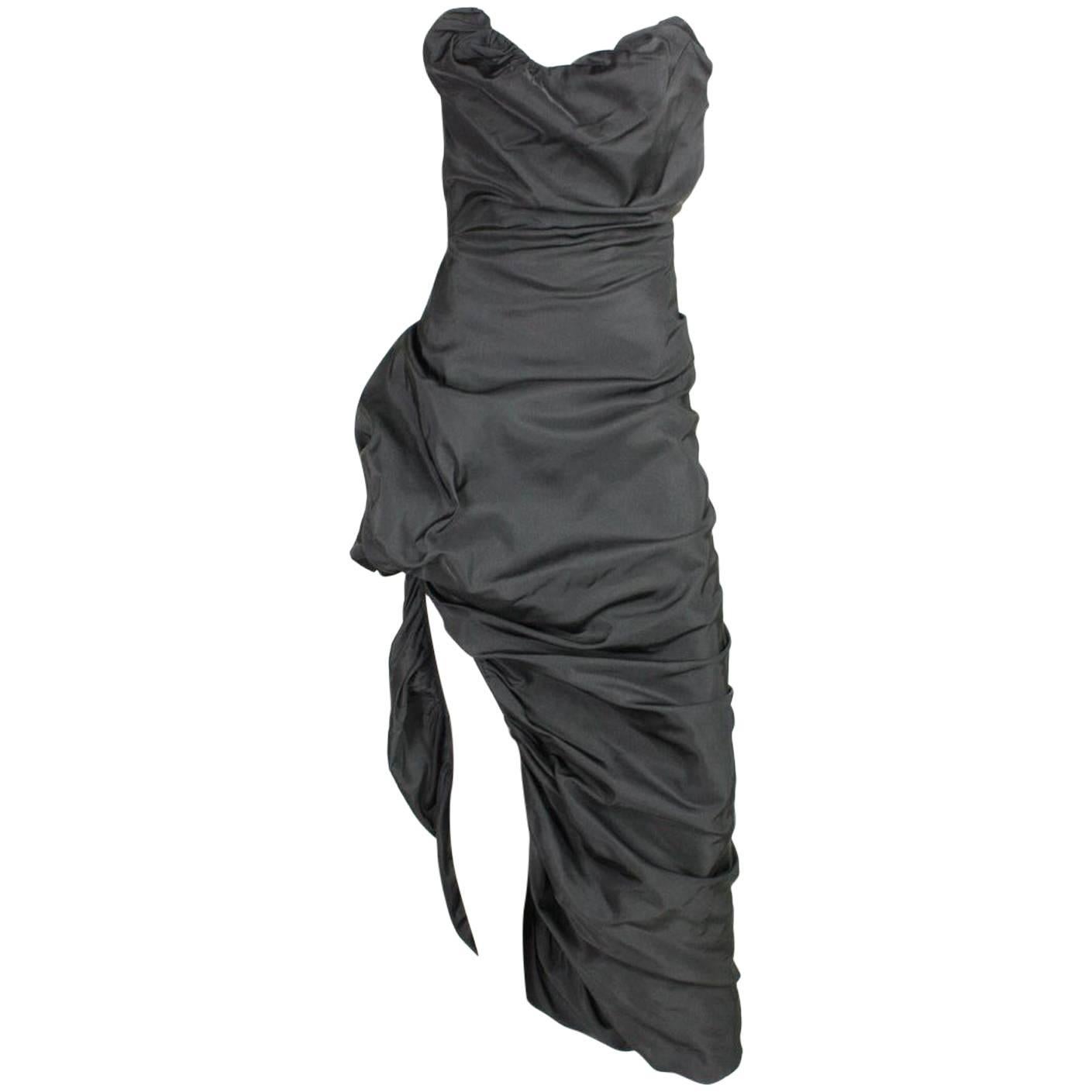 Vivienne Westwood Asymmetrical Black Gown