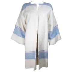 MICHAELE VOLLBRACHT Circa 1980's Boucle Wool and Angora Knit Sweater 4