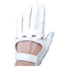 Rare and Beautiful Hermes Gloves White Lambskin Size 7