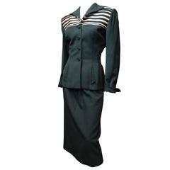 1940s Lilli Ann Two Piece Skirt Suit
