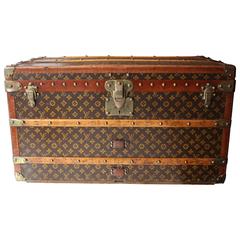 Vintage LOUIS VUITTON Steamer Trunk With Tray 