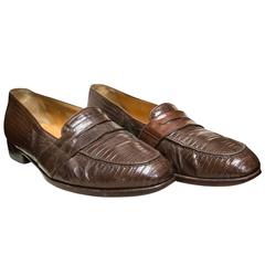 Vintage Ralph Lauren Mens Lizard Loafers 