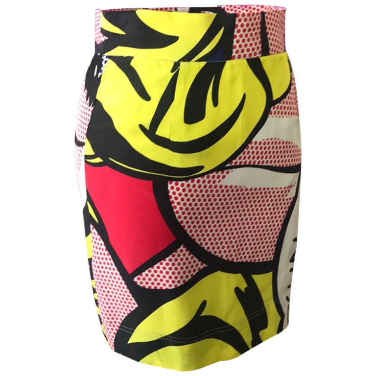 Moschino Cheap Chic Roy Lichtenstein Skirt