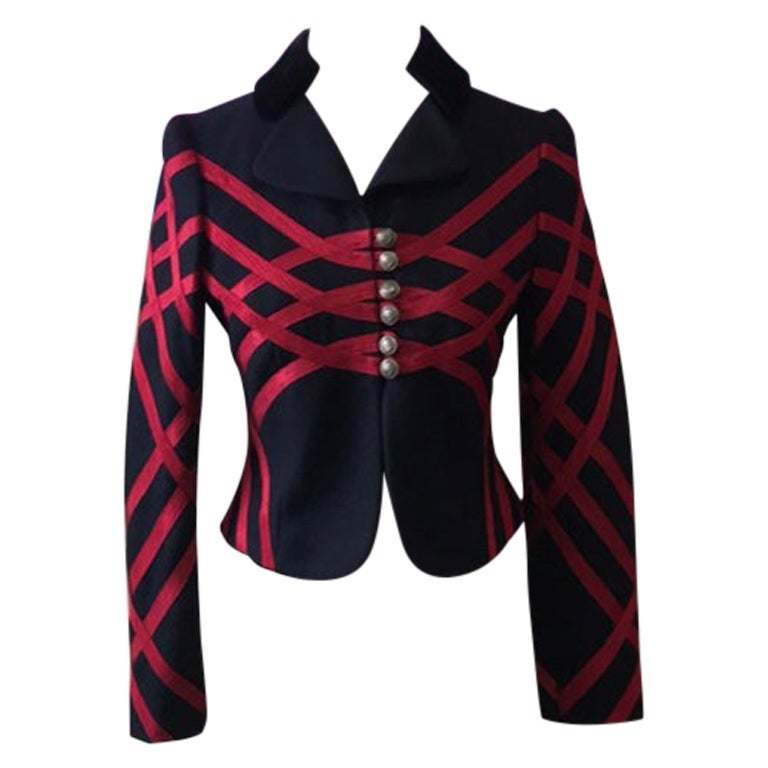 Moschino Cheap Chic Wool Military Jacket For Sale