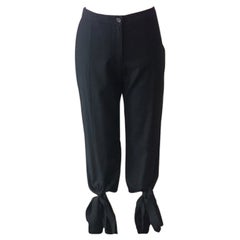 Moschino Black Wool Knee Length Pants