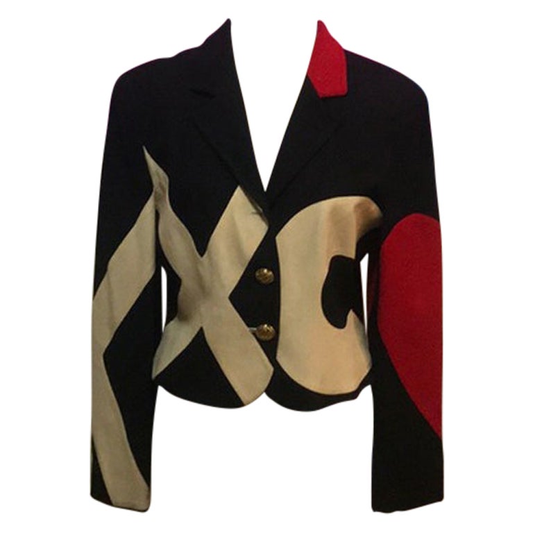 Moschino Red Cheap Chic Heart Love Jacket