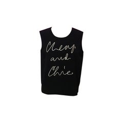 Moschino Cheap Chic Black White Sleeveless Top