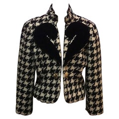 Moschino Cheap and Chic Giacca con punto interrogativo in lana