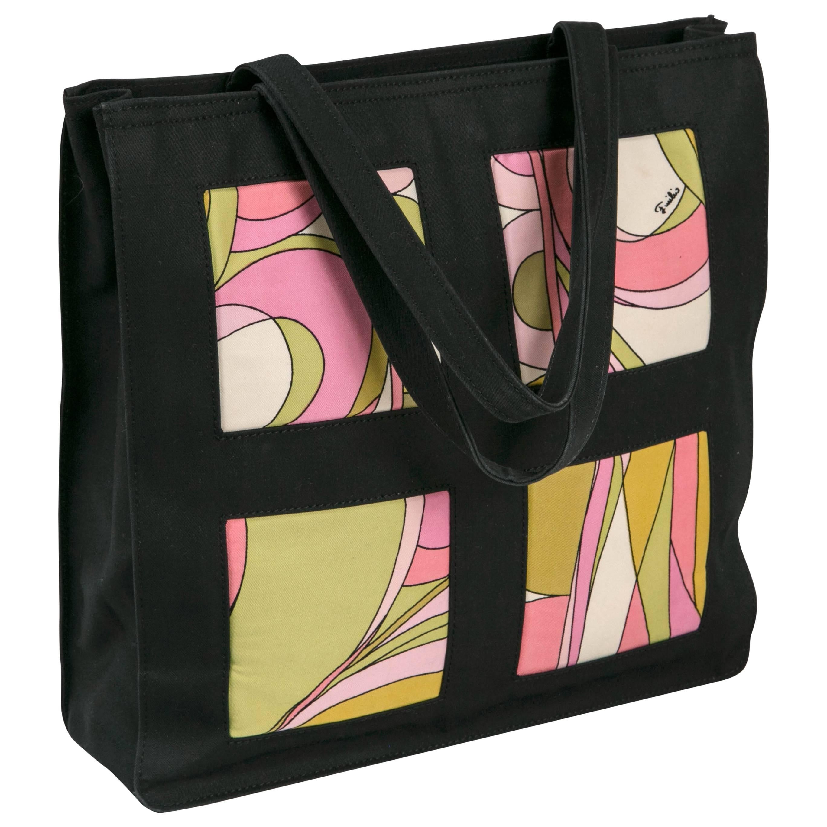 Unusual Pucci tote, purse or day bag by funky finders For Sale