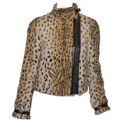 Dolce & Gabbana Faux Fur Leopard Jacket