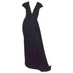 Valentino Velvet Asymmetrical Gown