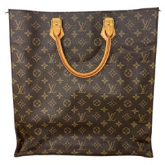 Louis Vuitton LV Monogram Logo Vintage Sac Plat Tote Bag – Valuxre