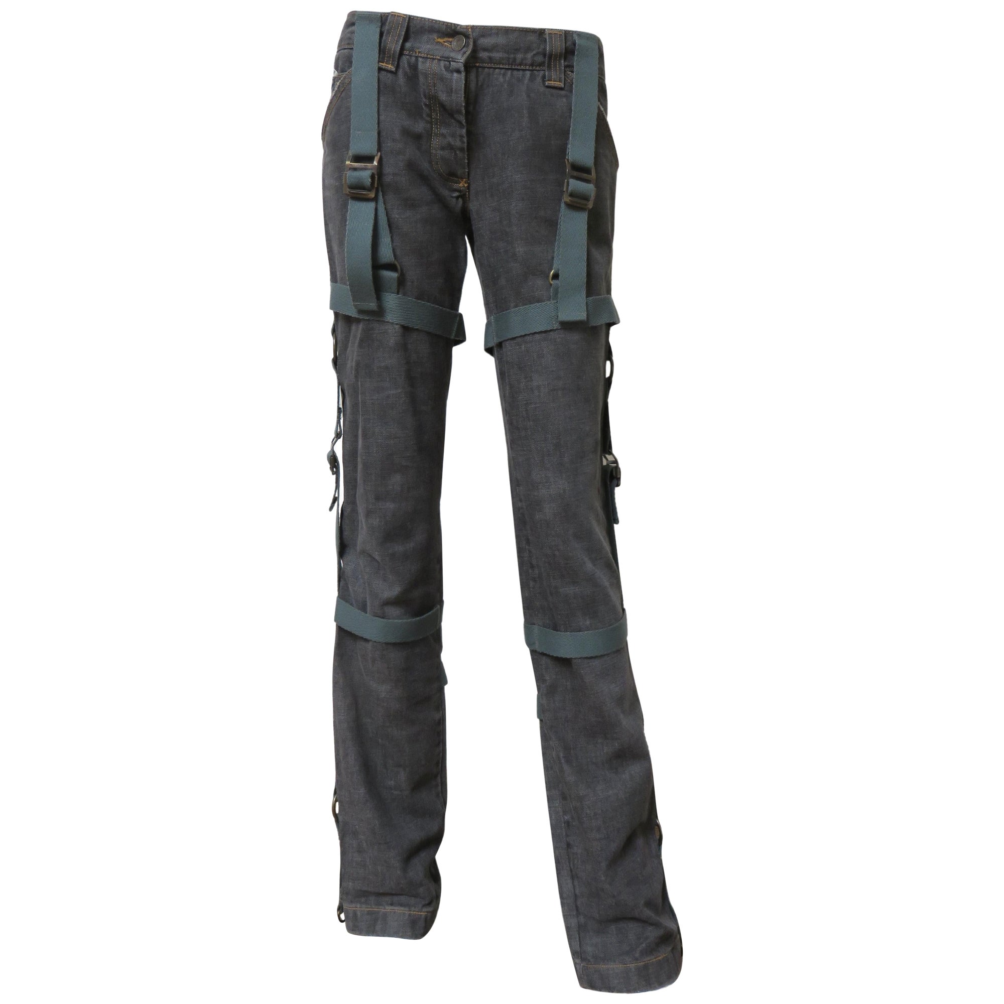 Dolce & Gabbana Neue Vintage Bondage-Jeans im Vintage-Stil im Angebot