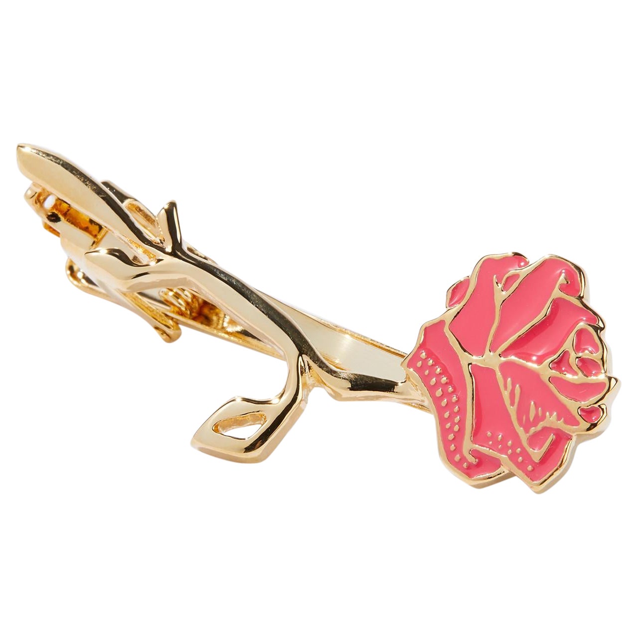 Dazzling Birthday Surprise, Glossy Lacquer Finish Tie Clip Dipped in 24k Gold For Sale