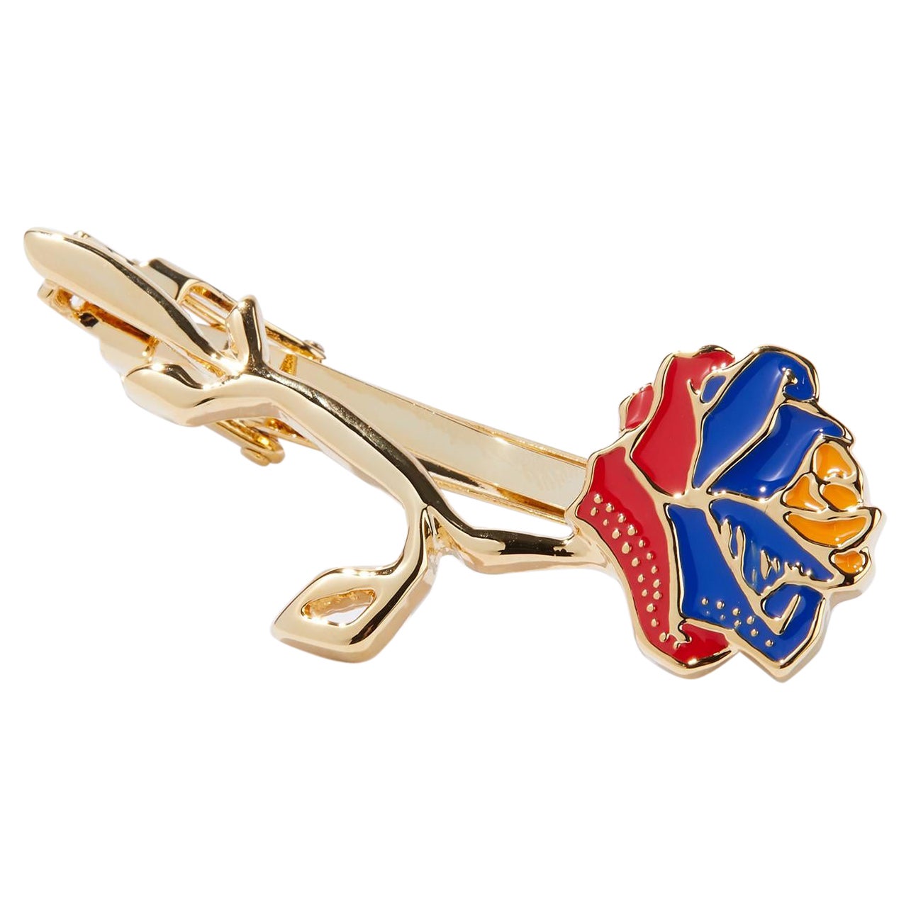 Breath of Armenia, Glossy Lacquer Finish Tie Clip Dipped in 24k Gold For Sale