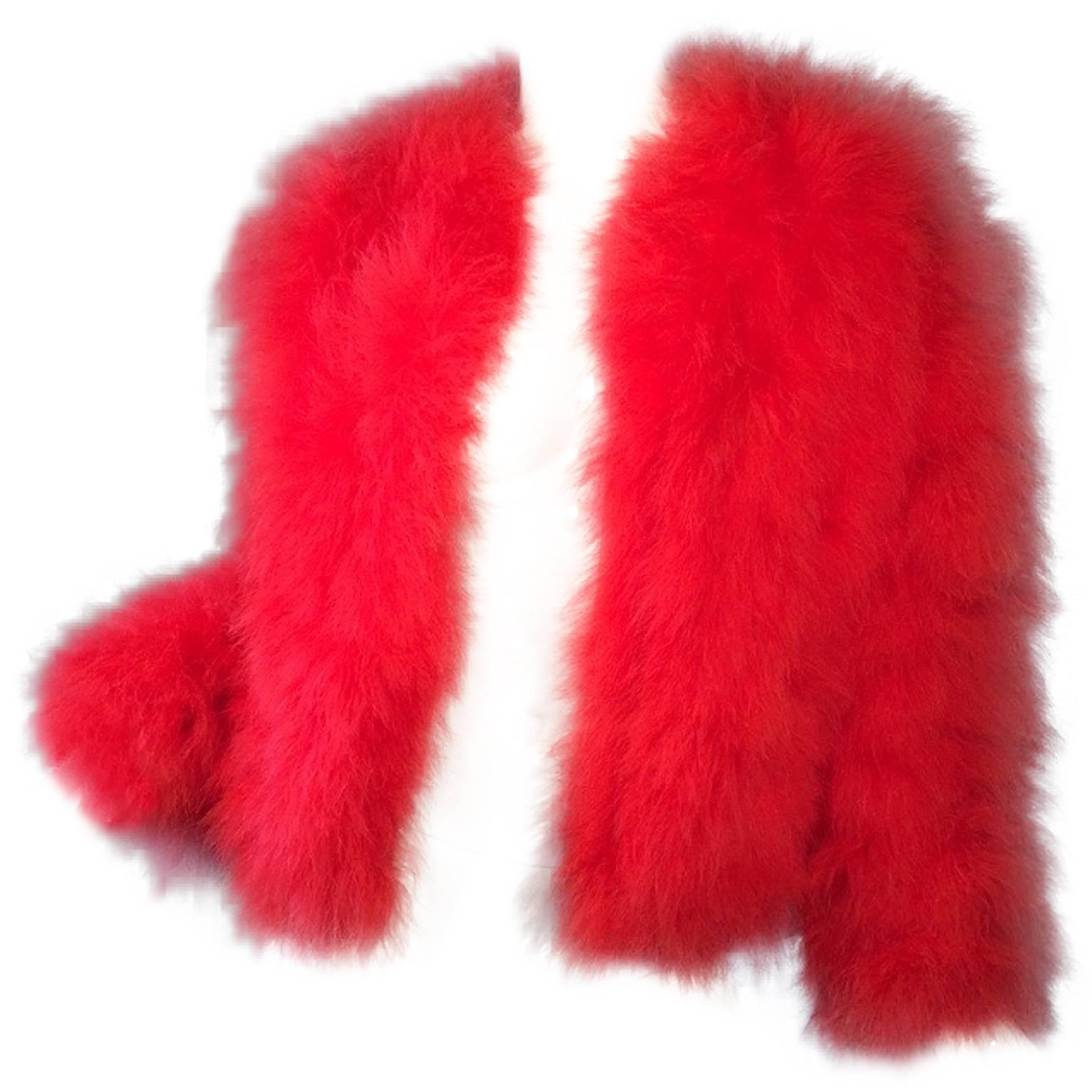 Donald Brooks Marabou Feather Jacket ca.1970 For Sale