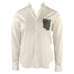 CAMISA COMME des GARCONS Blusa abotonada de algodón blanco talla 10