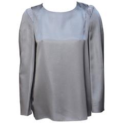 Marni Gunmetal Grey Silky Viscose Top 12