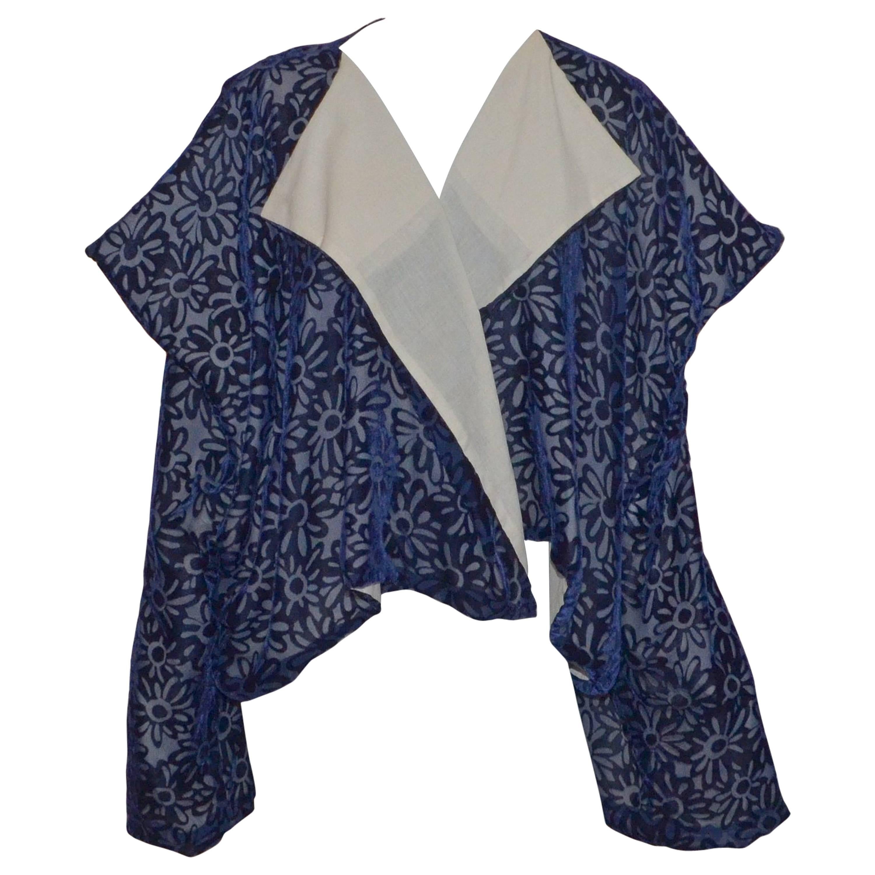 Comme des Garcons 1996 Kimono Cut Velvet Jacket
