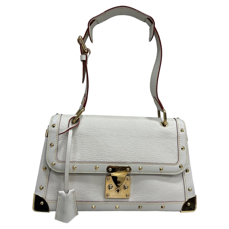 Louis Vuitton Le Talentueux Top Handle Bag White Leather With Gold