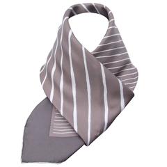 Hermes Silk Scarf Mediterranee Etoupe Brown White 90 cm 10
