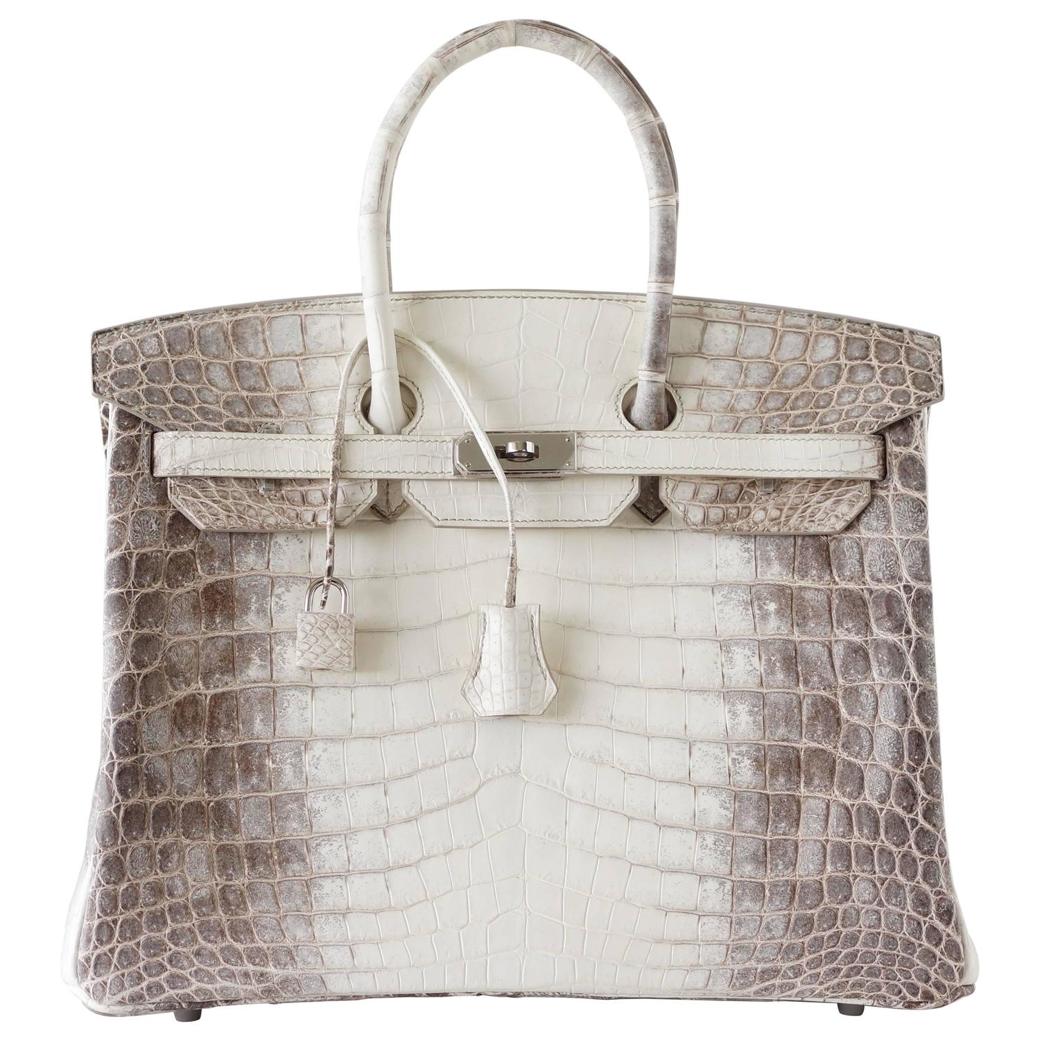 HERMES BIRKIN 35 Bag Blanc Himalaya Exquisite Skin Limited Edition at 1stdibs