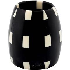 Monies Ebony Wood Checkered Stretch Bracelet