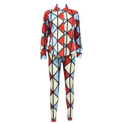 Vivienne Westwood harlequin 'Voyage to Cythera' ensemble, c. 1989 10