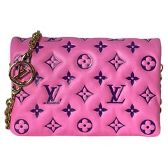 Louis Vuitton Pink/Purple Lambskin Leather Pochette Coussin  Crossbody/Clutch Bag at 1stDibs  louis vuitton clutch pink, pink and purple  louis vuitton bag, louis vuitton pink and purple purse