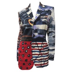 Jean Paul Gaultier Jeans - Giacca a blocchi di colore con motivi multipli