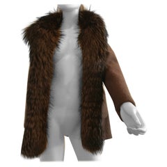 Ermanno Scervino Wool Jacket with Fox Fur Collar