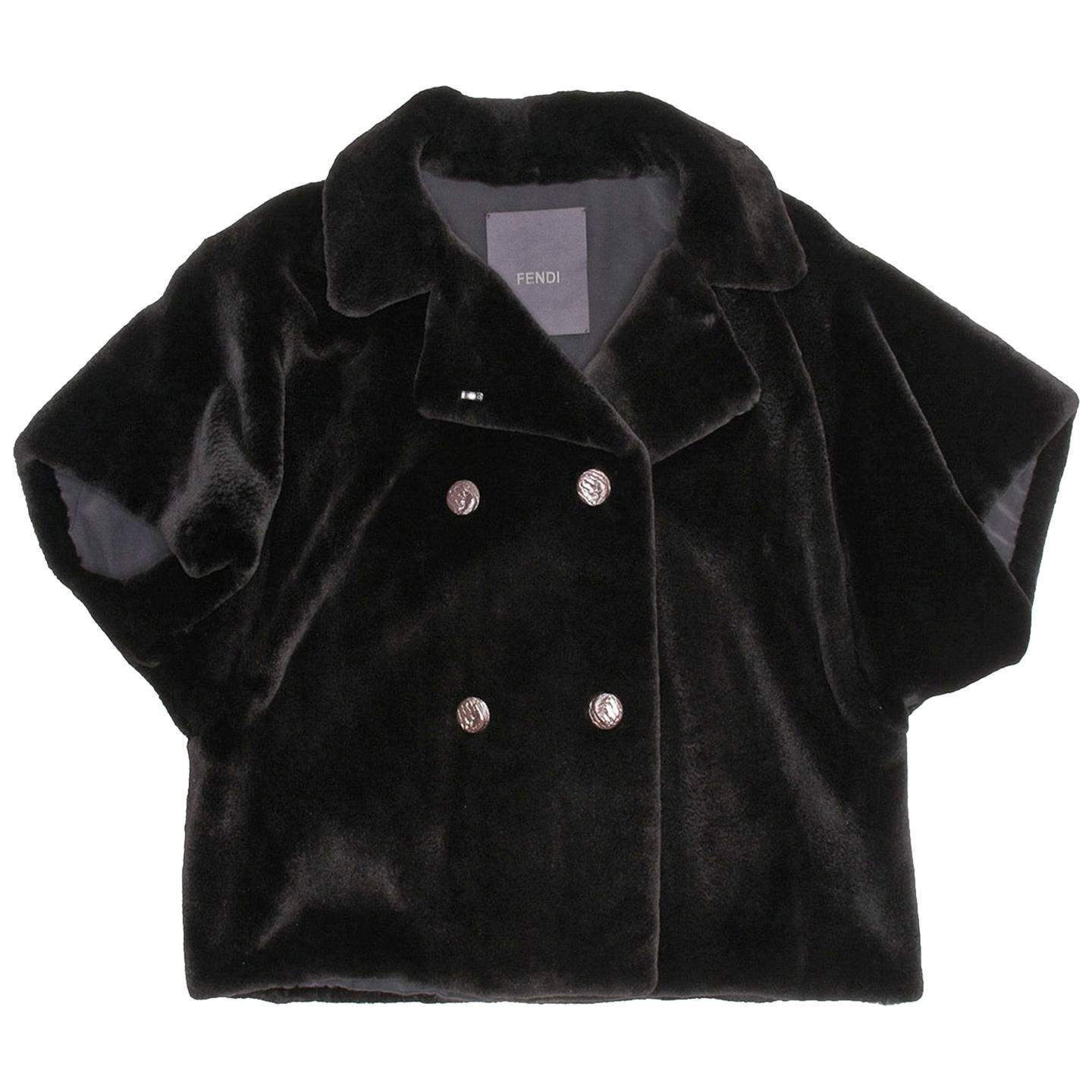 Fendi Black Mink Jacket For Sale