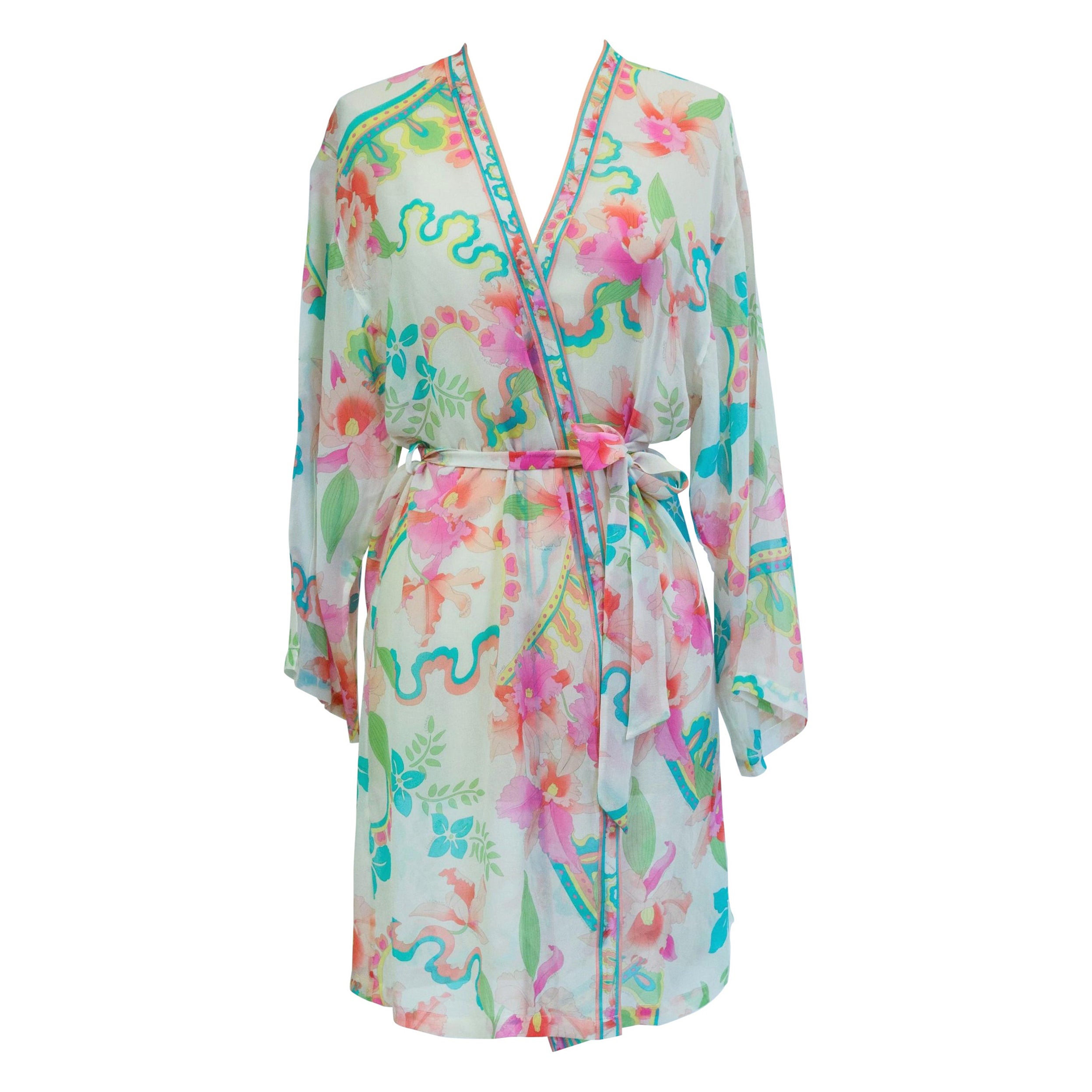 Léonard bathrobe in printed muslin collection Ratti 2007 For Sale